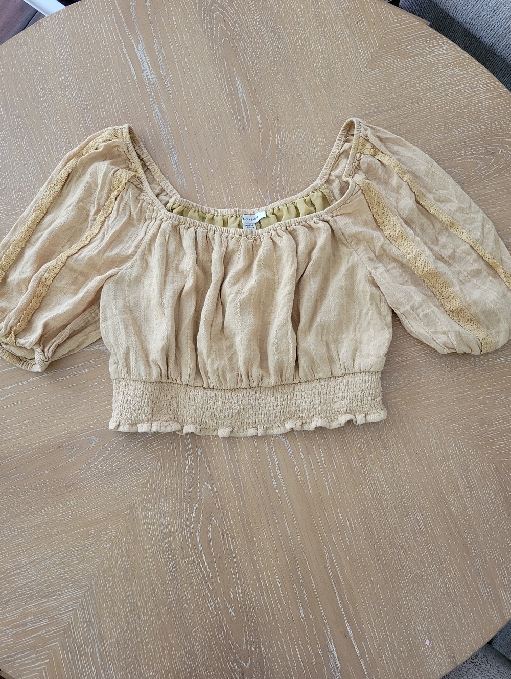 American Eagle Puff Sleeve Crop Top
